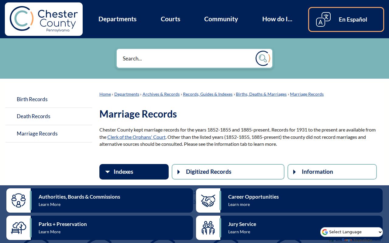 Chester County city directory research supported by County Archives marriage records